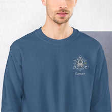 Load image into Gallery viewer, Cancer Zodiac Embroidery Unisex Sweatshirt