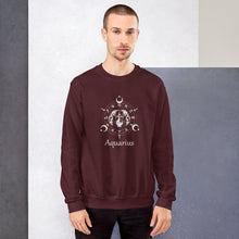 Load image into Gallery viewer, Aquarius Zodiac Unisex Sweatshirt