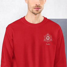 Load image into Gallery viewer, Leo Zodiac Embroidery Unisex Sweatshirt