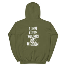 Load image into Gallery viewer, Turn your wounds into wisdom Unisex Hoodie