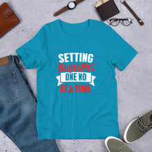 Load image into Gallery viewer, Setting boundaries one no at a time Short-Sleeve Unisex T-Shirt