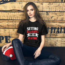 Load image into Gallery viewer, Setting boundaries one no at a time Short-Sleeve Unisex T-Shirt