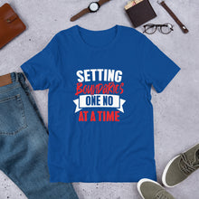 Load image into Gallery viewer, Setting boundaries one no at a time Short-Sleeve Unisex T-Shirt