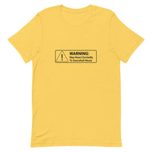 Load image into Gallery viewer, Warning! May React Excitedly To Dancehall Short-Sleeve Unisex T-Shirt