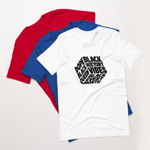 Load image into Gallery viewer, BLACK HISTORY VIBES CUBE Short-Sleeve Unisex T-Shirt
