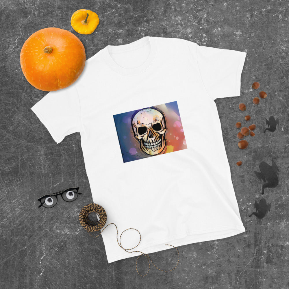 Smiling Skull Short-Sleeve Unisex T-Shirt