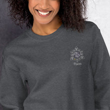 Load image into Gallery viewer, Pisces Zodiac with Embroidery Unisex Sweatshirt
