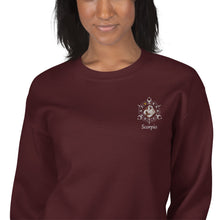 Load image into Gallery viewer, Scorpio Zodiac Embroidery Unisex Sweatshirt
