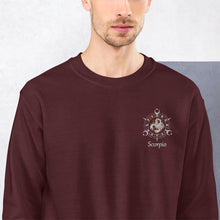 Load image into Gallery viewer, Scorpio Zodiac Embroidery Unisex Sweatshirt
