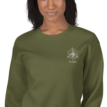 Load image into Gallery viewer, Scorpio Zodiac Embroidery Unisex Sweatshirt
