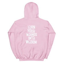 Load image into Gallery viewer, Turn your wounds into wisdom Unisex Hoodie
